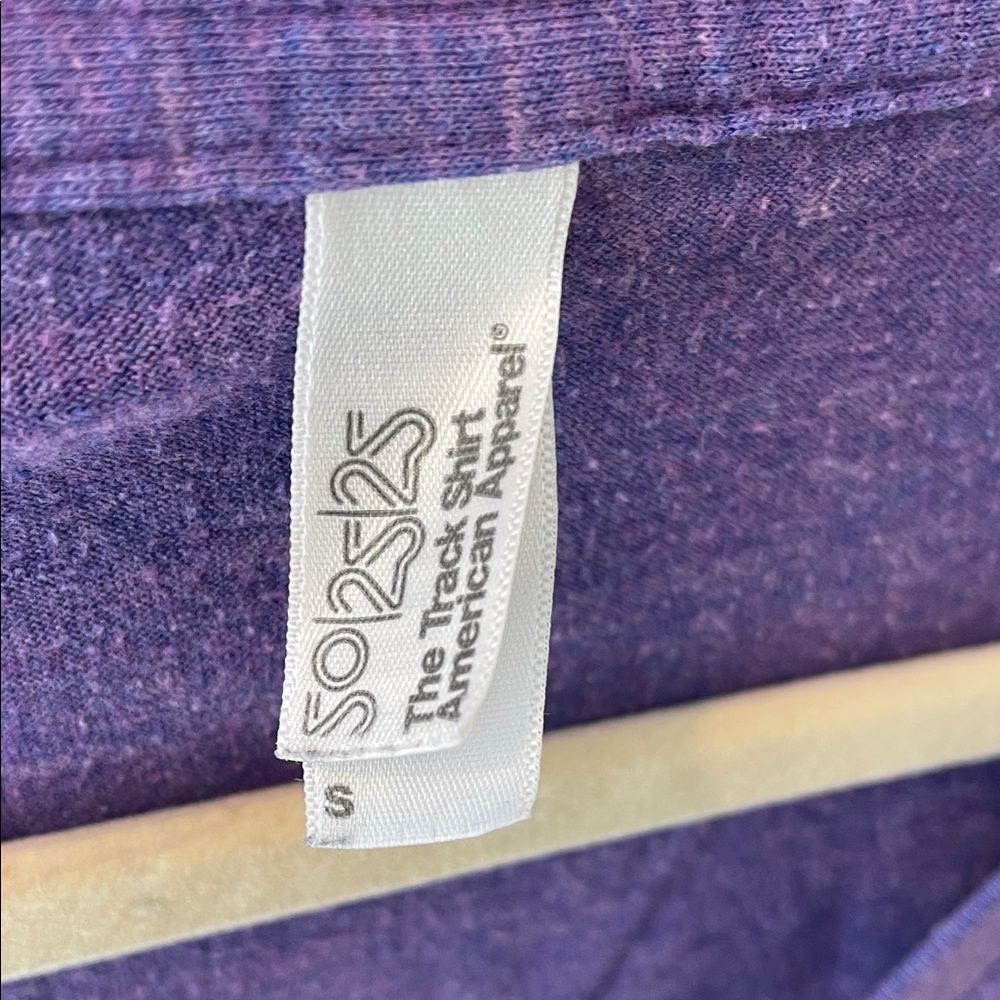 American Apparel Purple V-Neck Tee - Picture 2 of 4